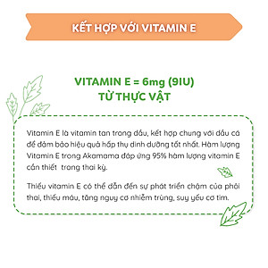 DHA, EPA, Omega 3 Cho Mẹ Bầu Hỗ Trợ Phát Triển Não Bộ Và Thị Giác Thai Nhi, Viên Nhỏ, Không Mùi, Dễ Uống, Akamama Nhật Bản