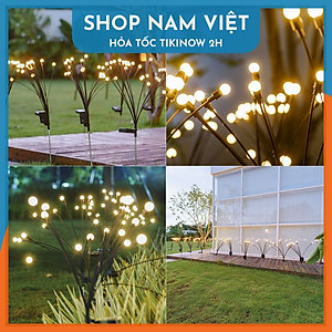 Đèn Bóng Tròn Cắm Sân Vườn, Bãi Cỏ Dùng Năng Lượng Mặt Trời