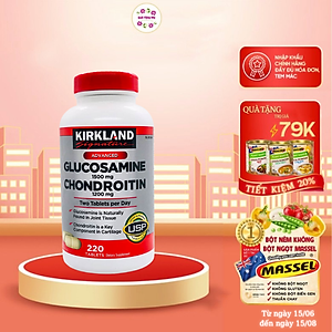 Glucosamine 1500mg Chondroitin 1200mg Kirkland Signature Mỹ- Giảm các triệu chứng đau nhức xương khớp hiệu quả - QuaTangMe Extaste