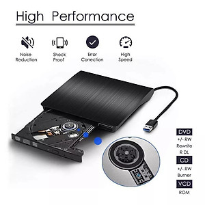 Ổ đĩa dvd rời cho laptop, desktop, máy tính bàn, ổ đĩa quang dvd rw gắn ngoài qua cổng USB hỗ trợ đọc, ghi đĩa dvd, cd không kén đĩa.