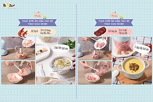 Máy Xay Thực Phẩm Đa Năng, Máy Xay Ăn Dặm BEAR GR-B03V2 Xay Cực Êm An Toàn Vệ Sinh, Dung Tích 0.3 Lít Công Suất 120 W - Hàng Chính Hãng