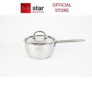 Bộ Nồi Chảo 3 Đáy Từ Inox 430 cao cấp Fivestar Standard 5 món (1 Quánh 18cm, 2 Nồi 20cm-24cm, 1 Chảo 24cm và 1 Xửng 24cm) , tặng 5 muỗng