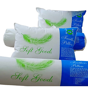 Ruột Gối Ôm Lông Vũ Microfiber A 35x100cm - tặng kèm túi xách đựng gối sang trọng màu ngẫu nhiên - Tạo giấc ngủ bồng bềnh, an toàn sức khoẻ