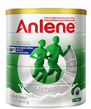 Bao bì mới - Sữa Bột Anlene Hương Vanilla (Hộp Thiếc 800g)