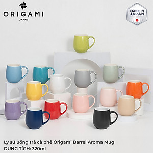 Ly sứ uống trà cà phê Origami Barrel Aroma Mug 320ml