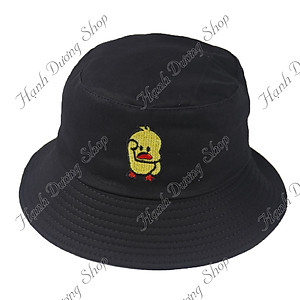 Nón tai bèo con vịt màu vàng Yellow Duck, vành rộng 6.5cm, chất vải kaki 2 lớp - Hạnh Dương