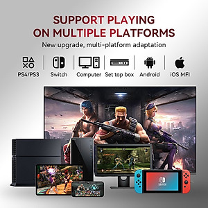 Gamepad Tay Game Arcade Y01 Không dây Bluetooth đa nền tảng cho máy tính - điện thoại - máy game hàng nhập khẩu