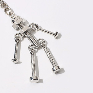 Móc Khóa Phụ Kiện Hình Robot Ốc Vít Móc Chìa Khóa Xe Máy, Xe Ô Tô Cho Nam, Nữ Phong Cách Retro Legaxi