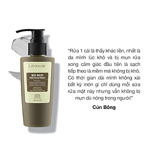 Sữa rửa mặt bùn khoáng loại bỏ tế bào da chết Lá House Bio Mud Mild Facial Wash 50ml/150ml