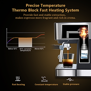 Máy pha cà phê Espresso phiên bản cao cấp thương hiệu BioloMix CM6863 - HÀNG NHẬP KHẨU