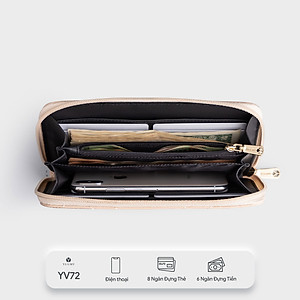 Ví Yuumy (  Thời trang nữ kiểu cầm tay dáng dài - Ví da Seasand YV72 )