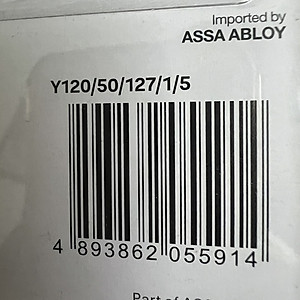Ổ khóa Yale Y120/50/127/1 chìa răng cưa, màu bạc