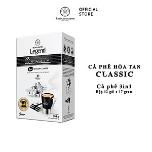 Trung Nguyên Legend - Cà phê hoà tan rang xay 3in1 Classic - Hộp 12 gói x 17gr