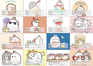 Nhãn vở set 80 nhãn vở hình cute . dễ thương đáng yêu