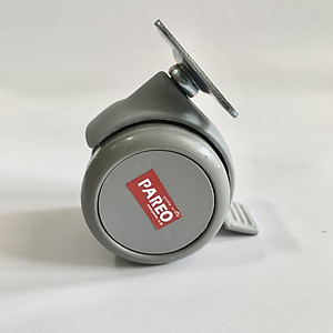 Bộ 4 bánh xe càng xoay có khóa 38-50mm cho ghế/bàn xoay văn phòng nội thất - tải 40kg - Happy Move Thái Lan