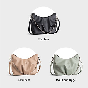 Túi Yuumy ( Thời trang nữ mềm mại phối xích - Túi đeo chéo da Seasand YN185 )