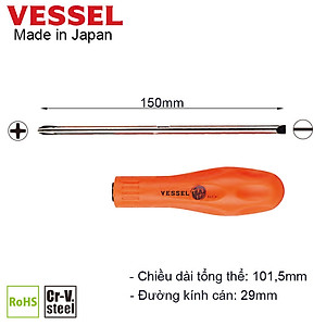 Tô vít FAMIDORA No.TD-410 đổi đầu, thương hiệu Vessel (Nhật Bản)