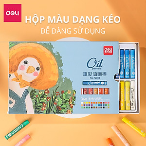 Bút Sáp Dầu Chuyên Nghiệp Deli - Hộp Giấy - 24/36 Màu - 72087 / 72088