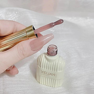 Sơn Gel Màu Thạch Hồng Nude XEIJAYI Số 17 Đậm Mướt Lót Base Làm Nail Siêu Đẹp, Lên Móng Chuẩn Màu Có Chiều Sâu Tôn Da Cần Dùng Đèn Hơ