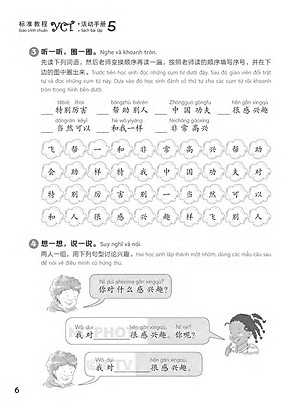 Sách- Combo:Giáo trình chuẩn YCT Tập 5 (Sách Bài Học - Bài Tập)+KÈM MP3 NGHE ONLINE