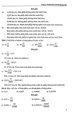 Sách Bồi Dưỡng Học Sinh Giỏi Toán Lớp 5 Theo Chuyên Đề - Số Thập Phân, Các Phép Tính Về Số Thập Phân