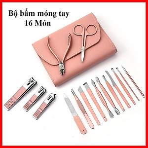 BỘ KỀM CẮT MÓNG TAY TIỆN DỤNG - BỘ KÌM BẤM MÓNG TAY 16 MÓN