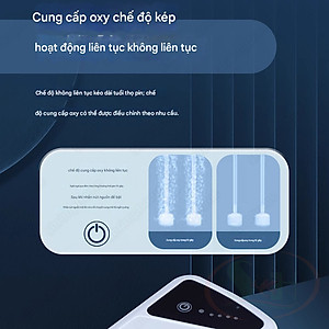 Máy sủi tích điện Kaokui AC / DC Mini Air Pump 1 2 vòi bể cá tép thủy sinh