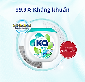 Hộp Viên Giặt Xả Đa Năng 4 Trong 1 KA Universal (36 Viên/ Hộp)