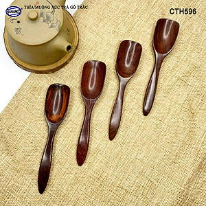 Muỗng Thìa Xúc Trà Gỗ Trắc Cao Cấp Dụng Cụ Trang Trí - CTH596