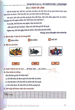 Sách Bài Tập Nâng Cao Tiếng Việt 1 (Biên Soạn Theo Chương Trình Mới) Tập 2