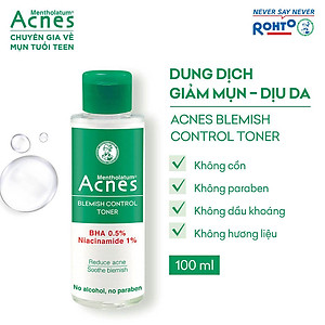Toner giảm mụn dịu da Acnes Blemish Control Toner 100ml