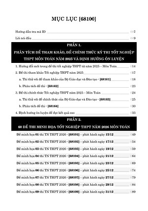 Sách - 60 Đề Minh Họa Tốt Nghiệp THPT 2026 - Môn Toán