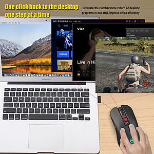 Chuột Gaming LED Chơi Game Không Dây Wireless 2.4GHZ 3600DPI T30 - Hàng Nhập Khẩu