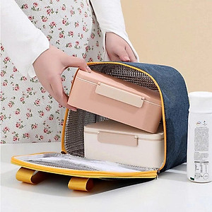 Túi Đựng Hộp Cơm Giữ Nhiệt Cao CấpHELLO – Túi Xách Đựng Cơm Trưa Văn Phòng, Chống Thấm, Nhẹ Gọn 24x15x19.5cm -HÀNG CHÍNH HÃNG MINIIN