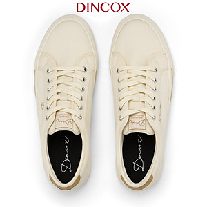 Giày Sneaker Vải Canvas Nam Nữ E12 Cream Thời Trang Dincox