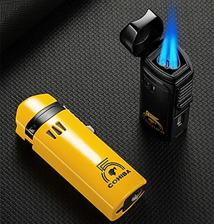 Vỏ Hột Quẹt Bật Lửa Khò 3 Tia  H179A Có Đục Kiêm Giá Đỡ - Nhiều Màu