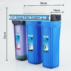 Bộ lọc nước thô đầu nguồn 3 cấp lọc 10inch Yamato YMTH10-3TX
