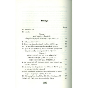 Sách - Quản Trị Quốc Gia Hiện Đại, Hiệu Quả - Cơ Sở Lý Luận Và Thực Tiễn Ở Việt Nam Hiện Nay (Bìa Cứng)