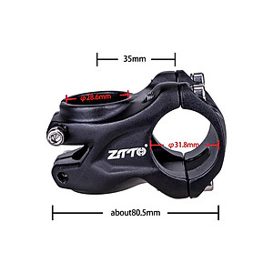Thân tay lái ngắn ZTTO 31,8mm 35mm Hợp kim nhôm cho Xe đạp leo núi MTB