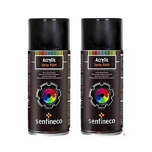 Sơn Đen Bóng SENFINECO 4039 Paint Acrylic Black Gloss 400ML/ Chai – HÀNG CHÍNH HÃNG 