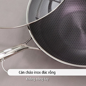 [Hàng chính hãng] Chảo xào/ đa năng sâu lòng inox iMat Hybrid Blackcube 24cm, Phủ chống dính Daikin-Nhật Bản thế hệ mới