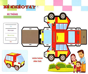 Sách Cắt Và Dán Hình 3D - Bé Khéo Tay - Đại Bản Doanh Vui Vẻ