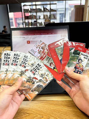 (Postcard chân dung Quang Trung, in màu toàn bộ) BÃO TÁP TÂY SƠN – Trần Hoàng Vũ – Vietales