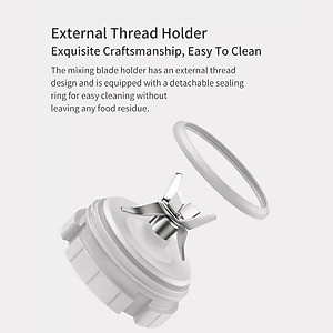 Máy Xay Sinh Tố XIAOMI 6 Lưỡi Dao Thiết Kế Mini Đa Năng - hàng nhập khẩu