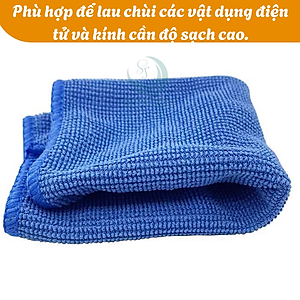 Khăn lau kính chống trầy- Khăn microfiber lau điện thoại 17x20cm- Khăn lau màn hình cao cấp- Khăn lau đa dụng siêu thấm- Khăn lau máy ảnh, kính mắt-Hàng nhập khẩu