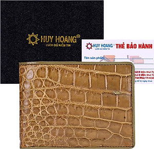 Ví Nam Da Cá Sấu Huy Hoàng HT2284 (12.5 x 10 cm) - Rêu