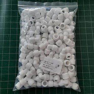 Co vuông ren ngoài phi 21 ra dây 10mm - co cút máy lọc nước - nhựa an toàn - không ố vàng