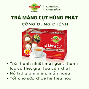 Trà Măng Cụt Hộp 25 Gói - Trà Hùng Phát