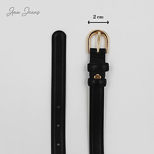 Thắt Lưng Da Thật Bản Nhỏ 2cm Aaa Jeans