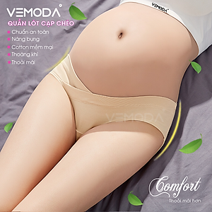 Combo 3 Quần lót bầu cạp chéo nâng bụng cao cấp. Bộ 3 Quần lót cho bà bầu và sau sinh